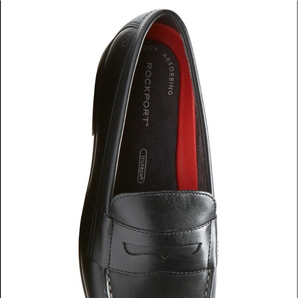 NEW Rockport Leather Black Penny Loafer Sz 9.5/10 main image 4